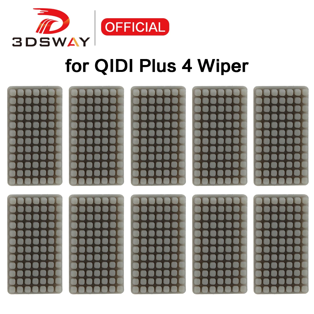 

3DSWAY для QIDI Plus 4, силиконовый чехол для стеклоочистителя, насадка, силиконовая щетка для насадок QIDI Plus4, щетка для стеклоочистителя, скрубберы, очиститель печатающей головки