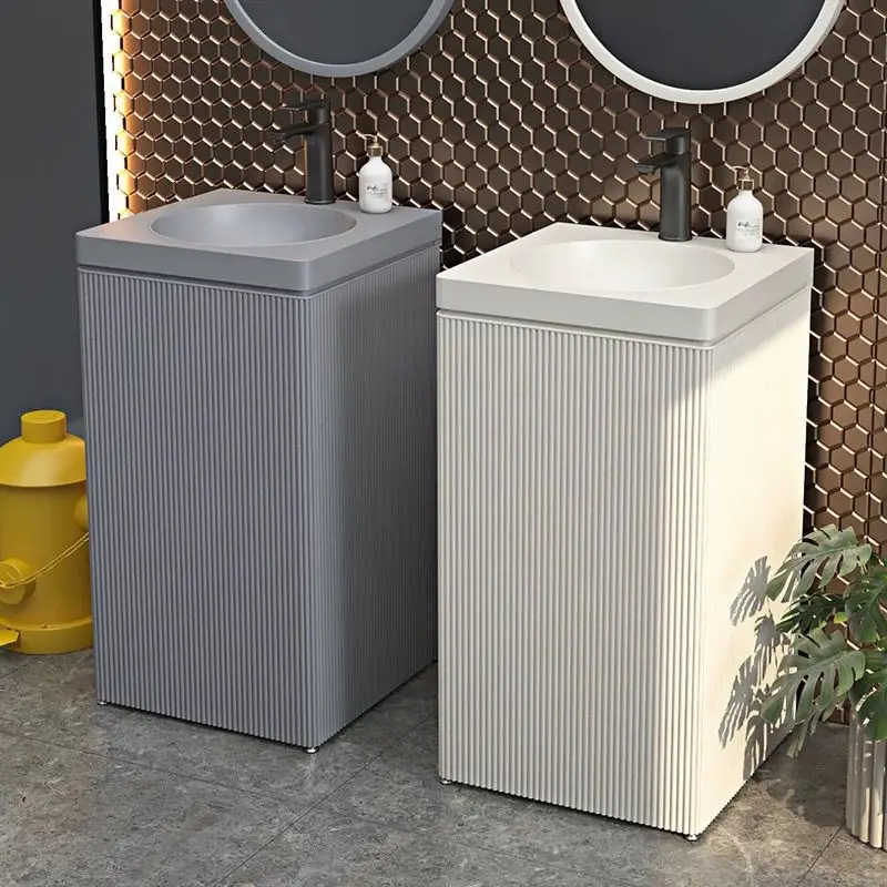 Sink integrated face wash table color column basin
