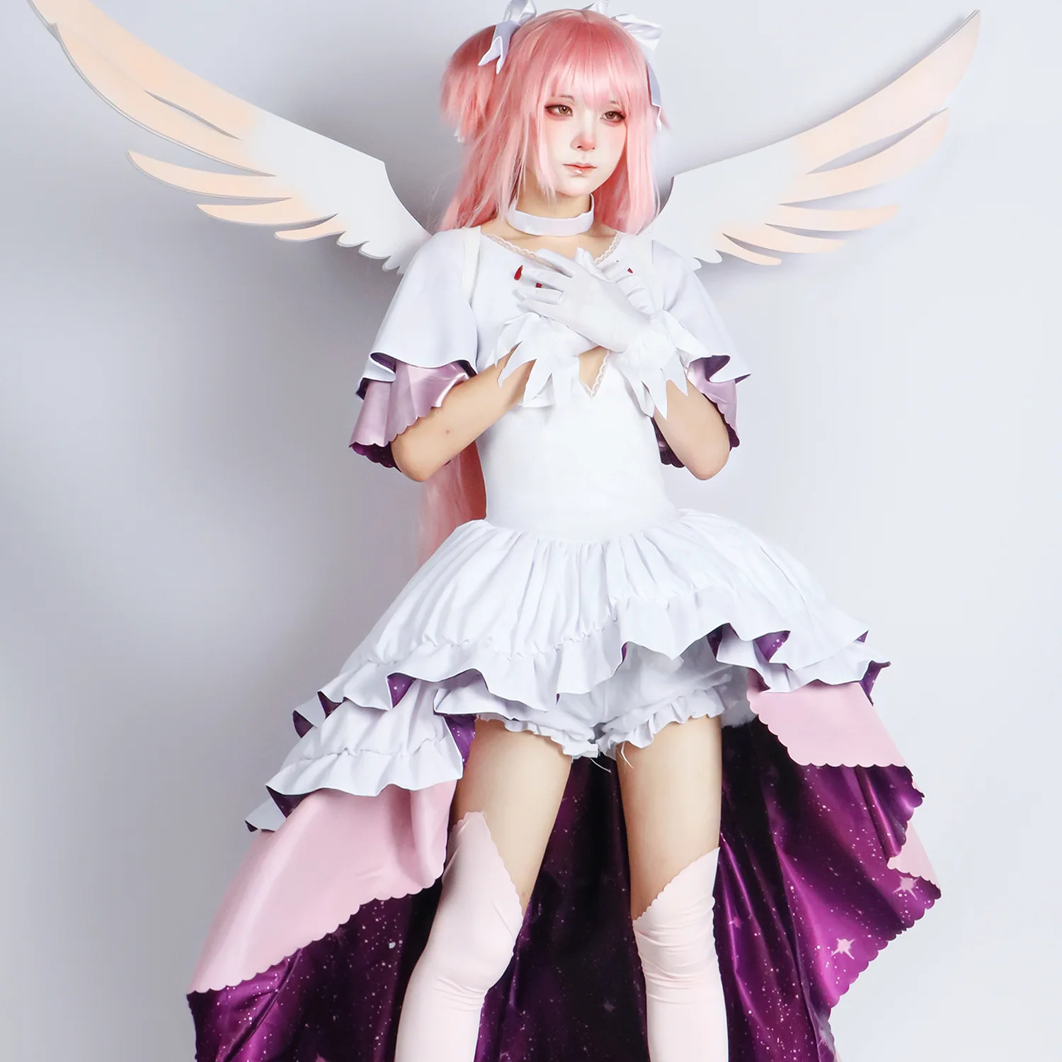 Puella Magi Madoka Magica Kaname Madoka disfraz de Cosplay para mujer, vestido de fiesta de diosa, traje de uniforme, conjunto de juego de Carnaval de Halloween