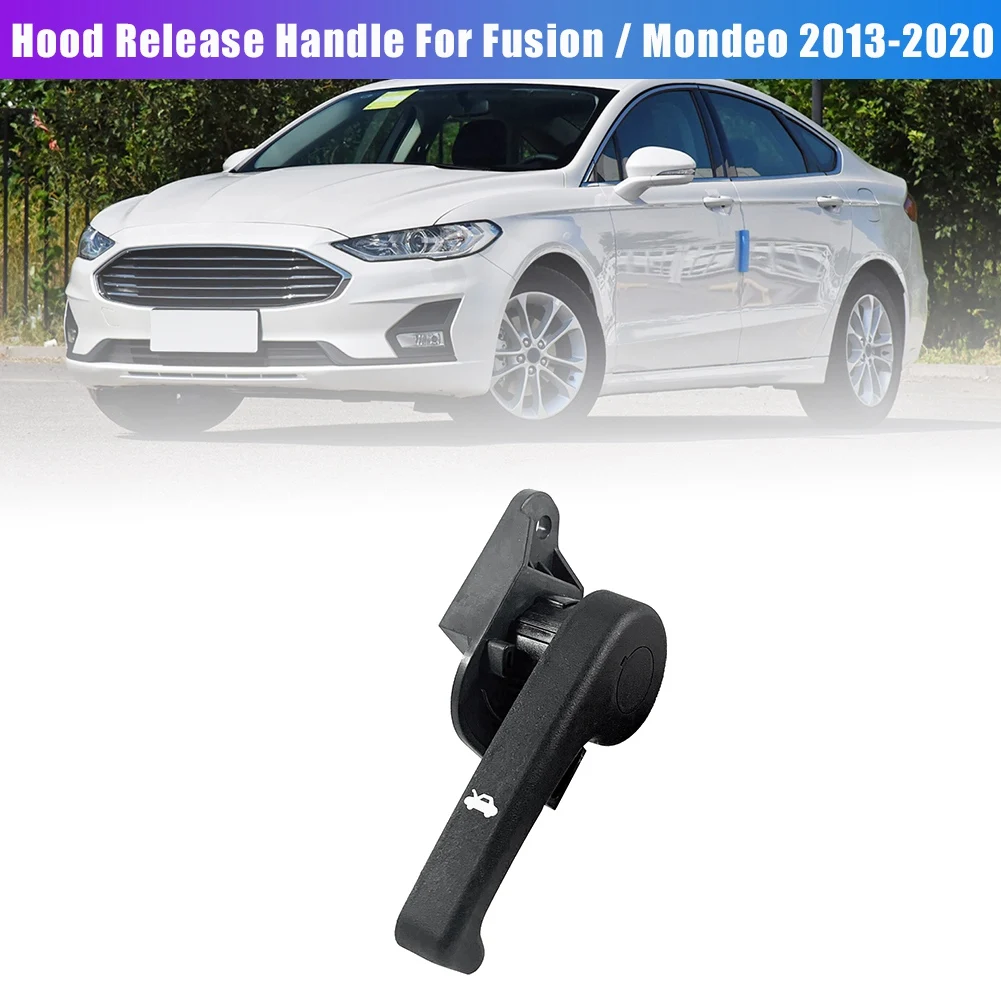 Hood Release Handle Latch Pull Handle Lever and Bracket for 2013-2020 Ford Fusion / Mondeo & Lincoln MKZ DS7Z-99042C74-A