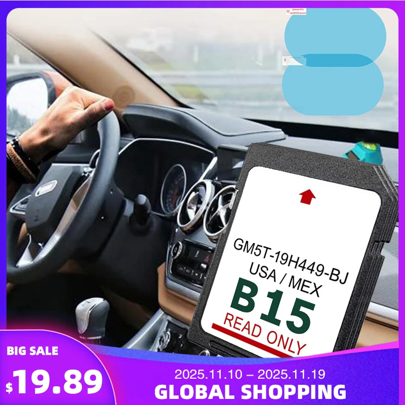 

for Ford Edge Expedition Flex B15 Navigation 32GB SD Card GM5T-19H449-BJ Map Version15 Data GPS Map USA MEX 2024 Sat Nav