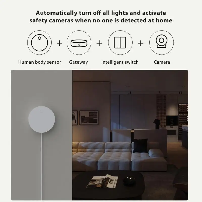 Zigbee 인간 존재 센서, 밀리미터파 레이더, PIR 몬션 센서, 스마트 홈 보안 보호, eWelink 앱 모니터링