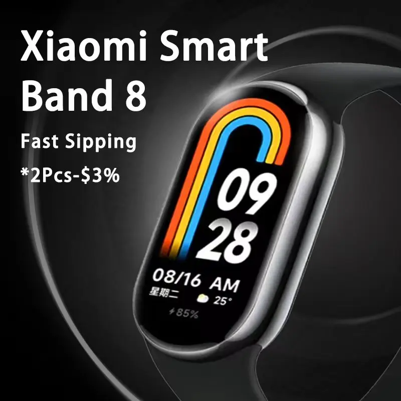 Xiaomi Mi Band 8 Bloed Zuurstof 1.62 Amoled Scherm Fitness Armband Miband8 60Hz Fitness Traker Hartslagmeter Mi Smart Band