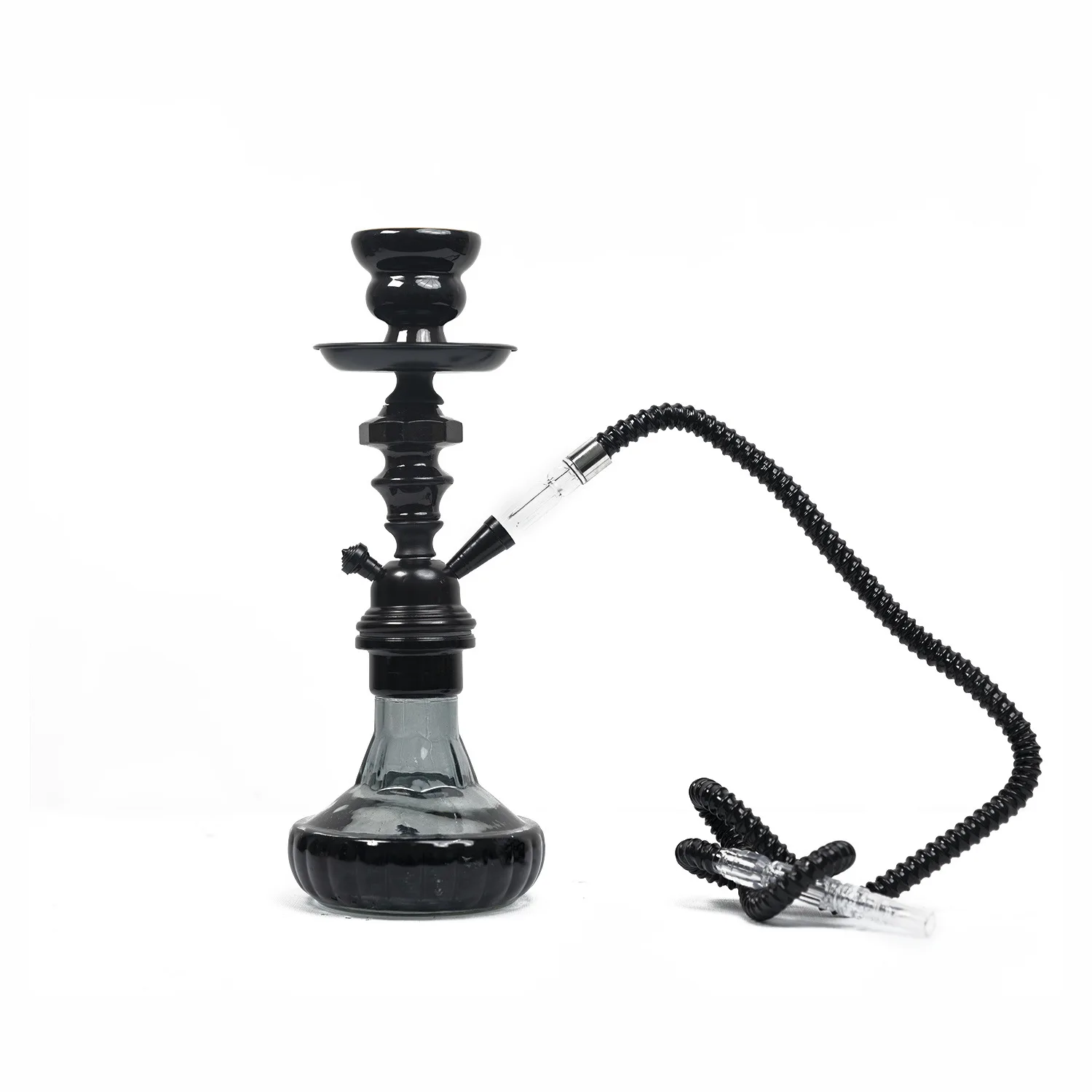 Travel Arabian Hookah Set, Small Single Glass Bottle, Shisha Ceramic Bowl, Pipe Accessories, Birthday Gift