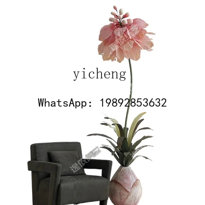 X2catering coffee shop large paper art flower beautiful Chen activity clock in point decoration beauty salon layout fairy garden