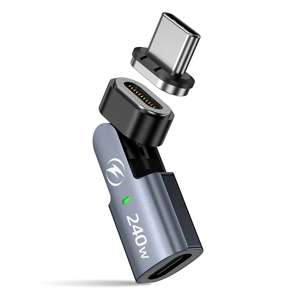 3 in 1 240W 11Pin Magnetic Type-c OTG Adapter USB C to Type C 5A Fast Charging Data OTG Converter for iPhone Macbook Samsung