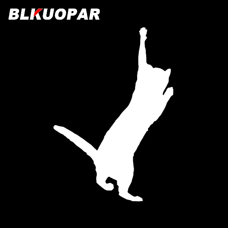 BLKUOPA Clever And Well Behaved Car Stickers Sunscreen Compact Animal Decals Fashion Die Cut Motorcycle Refrigerator Car Styling