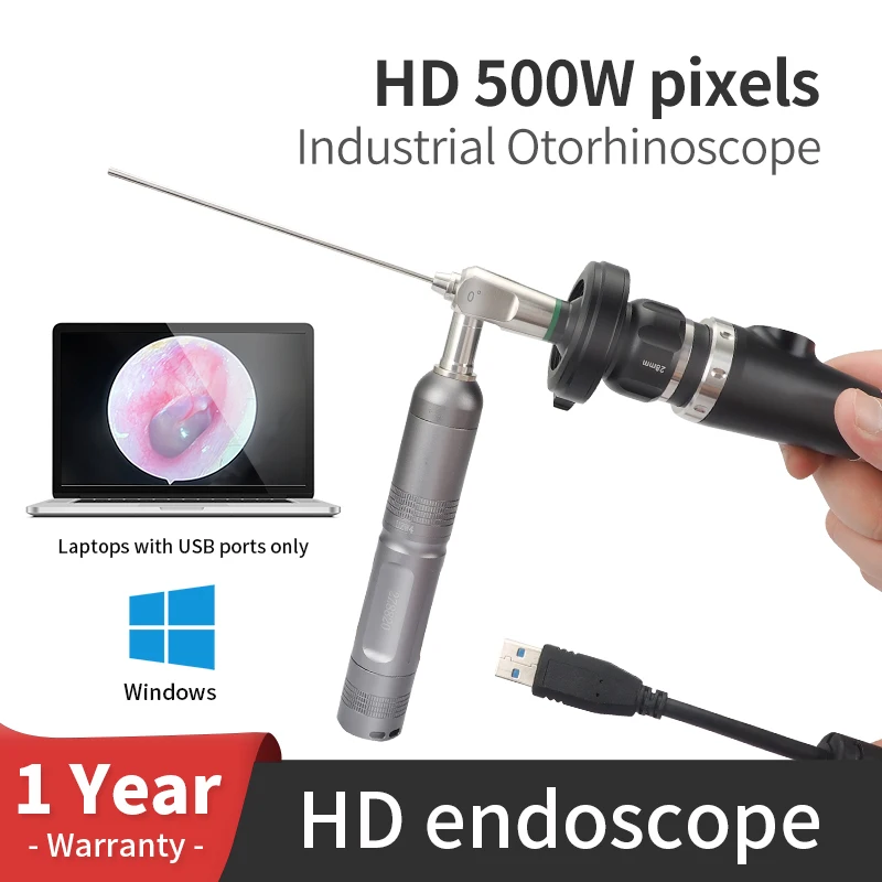 

Ultra HD ENT Cold Iight Source Endoscope 2.7mm Human Body and Pet Support Laptop and TV with USB Interface Use The Endoscope