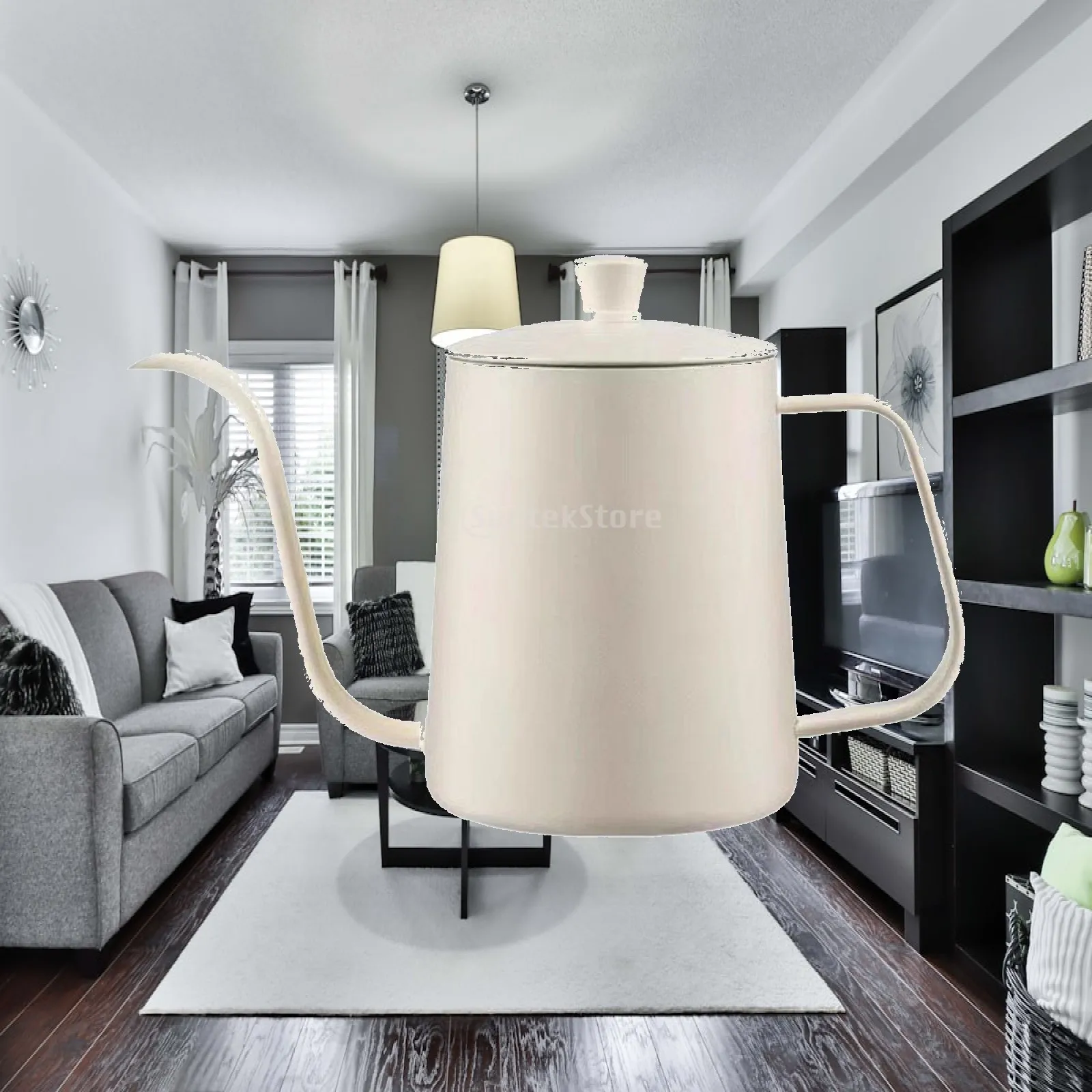 Gooseneck Coffee Kettle Accurate Water Stream Gooseneck Kettle Anti-Rust Manual Brew Pot for Home Baristas, Beginners, Office