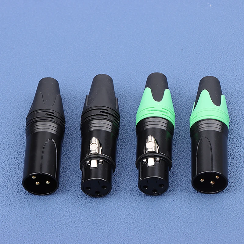 1Set 3 Pin XLR femmina Jack + spina maschio professionale 3 poli presa XLR spina connettore microfono spina microfono