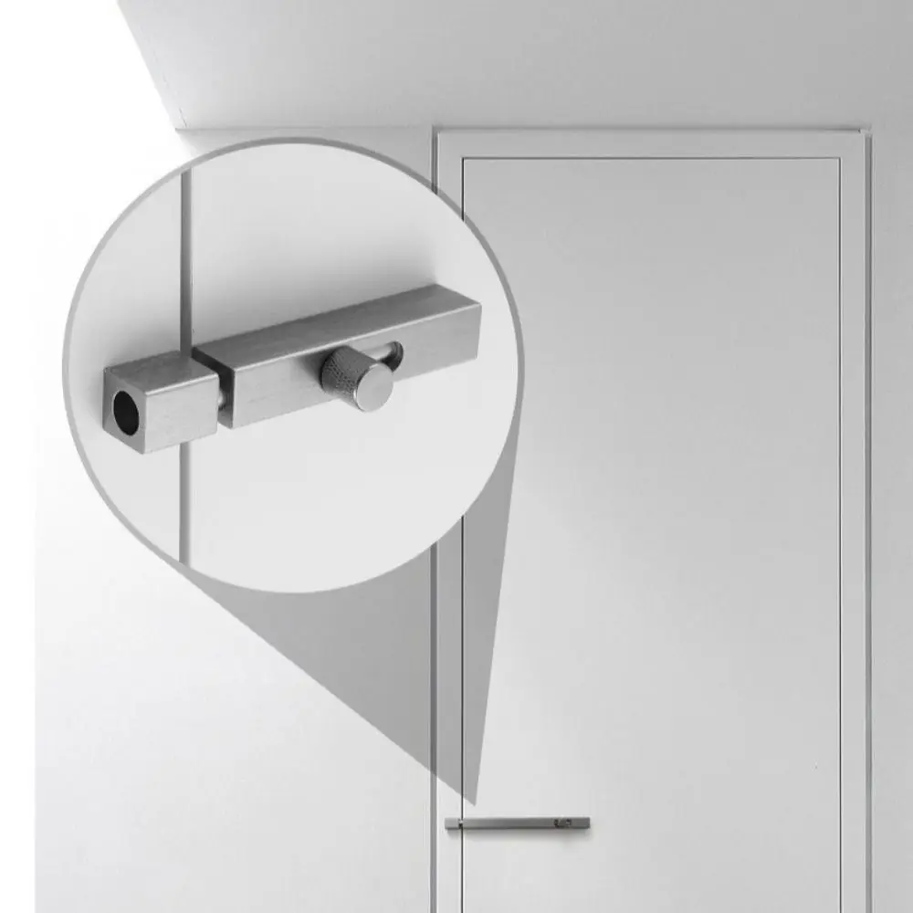 사용하기 쉬운 3/4인치 도어 볼트 캐치 잠금 장치 도난 방지 알루미늄 합금 도어 버클 해스프 두꺼운 안전 도어 잠금 버클 캐비닛