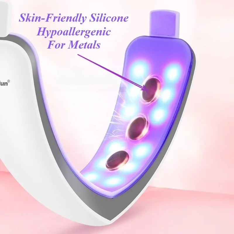 マイクロカレント美顔器 美顔スリム化 顎縮小 高周波美容器 二重あご除去 フェイシャル機器