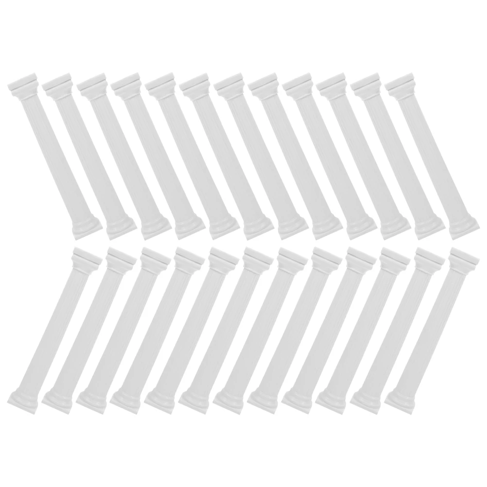 

24Pcs Roman Column Cake Stands Vintage Pillars Tiered Support Rods Wedding Cake DIY Assembly Dessert Display Stands