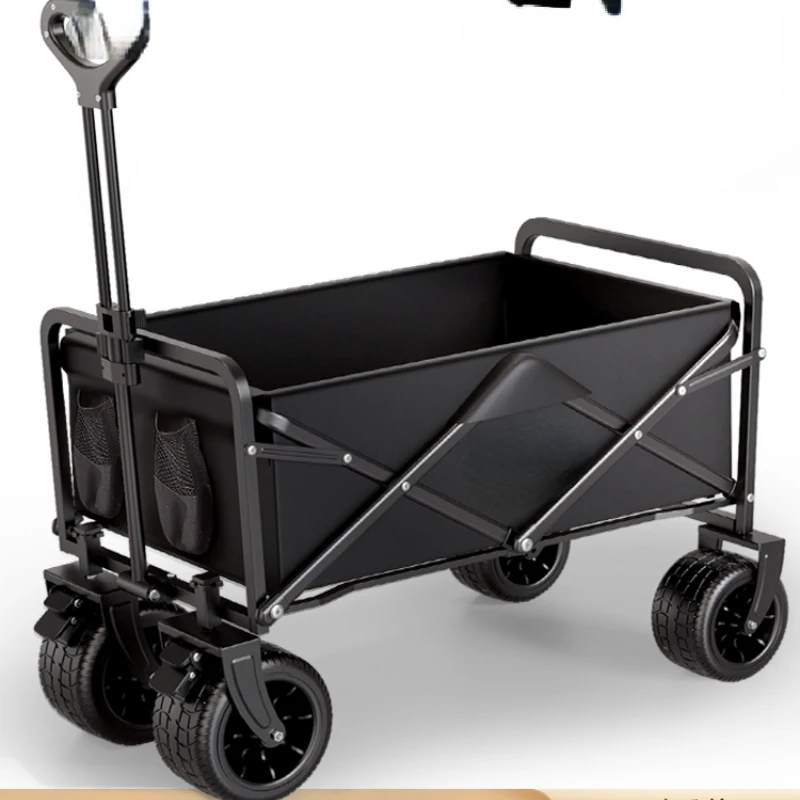 Camping vans, trolleys, camping trailers, outdoor foldable camping trolleys, picnic vans, and children can lie down