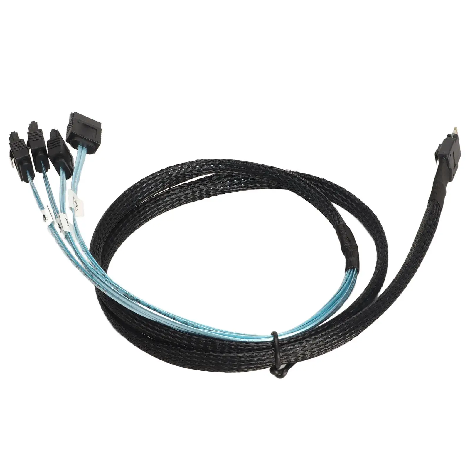 High-Speed SAS Cable SFF-8654 to SATA 7 Pin Adapter for Faster Data Transfer - Mini PVC Computer Accessory