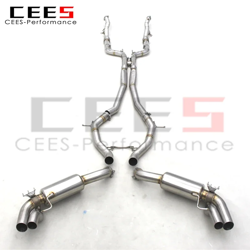 CEES Exhaust Pipe Muffler for Mercedes-Benz S63 AMG COUPE C217 5.5T 2012-2019 Stainless Steel Racing Escape Car Exhaust System