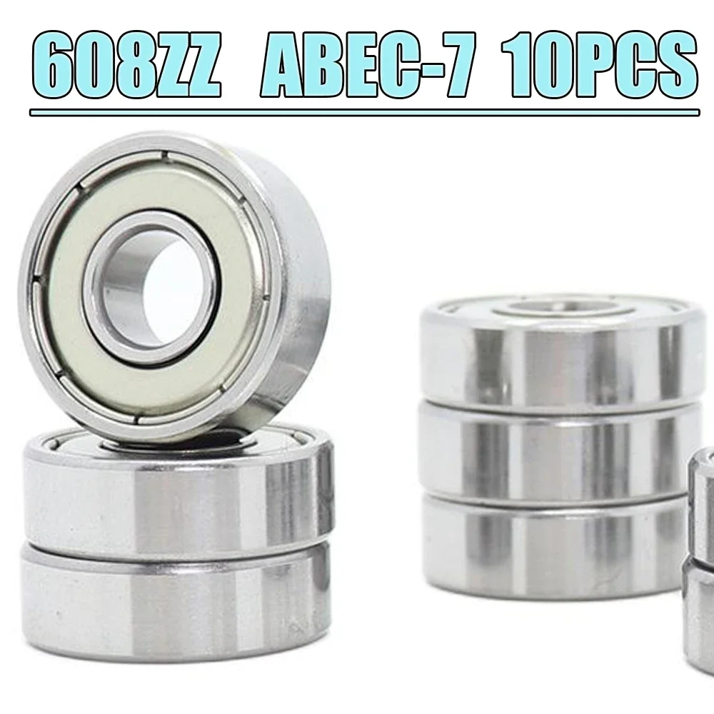 608ZZ Bearing ABEC-7 10PCS 8x22x7 mm Miniature Ball Bearings 608Z EMQ GRADE 608ZZ-Bearing