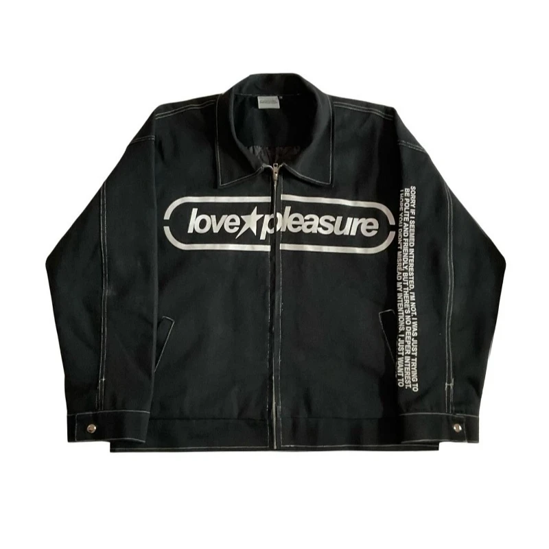 

Джинсовая куртка Y2K в стиле ретро, панк, уличный стиль, Harajuku, с буквенным принтом, большие куртки, готическая мужская и женская куртка в стиле хип-хоп, High Street