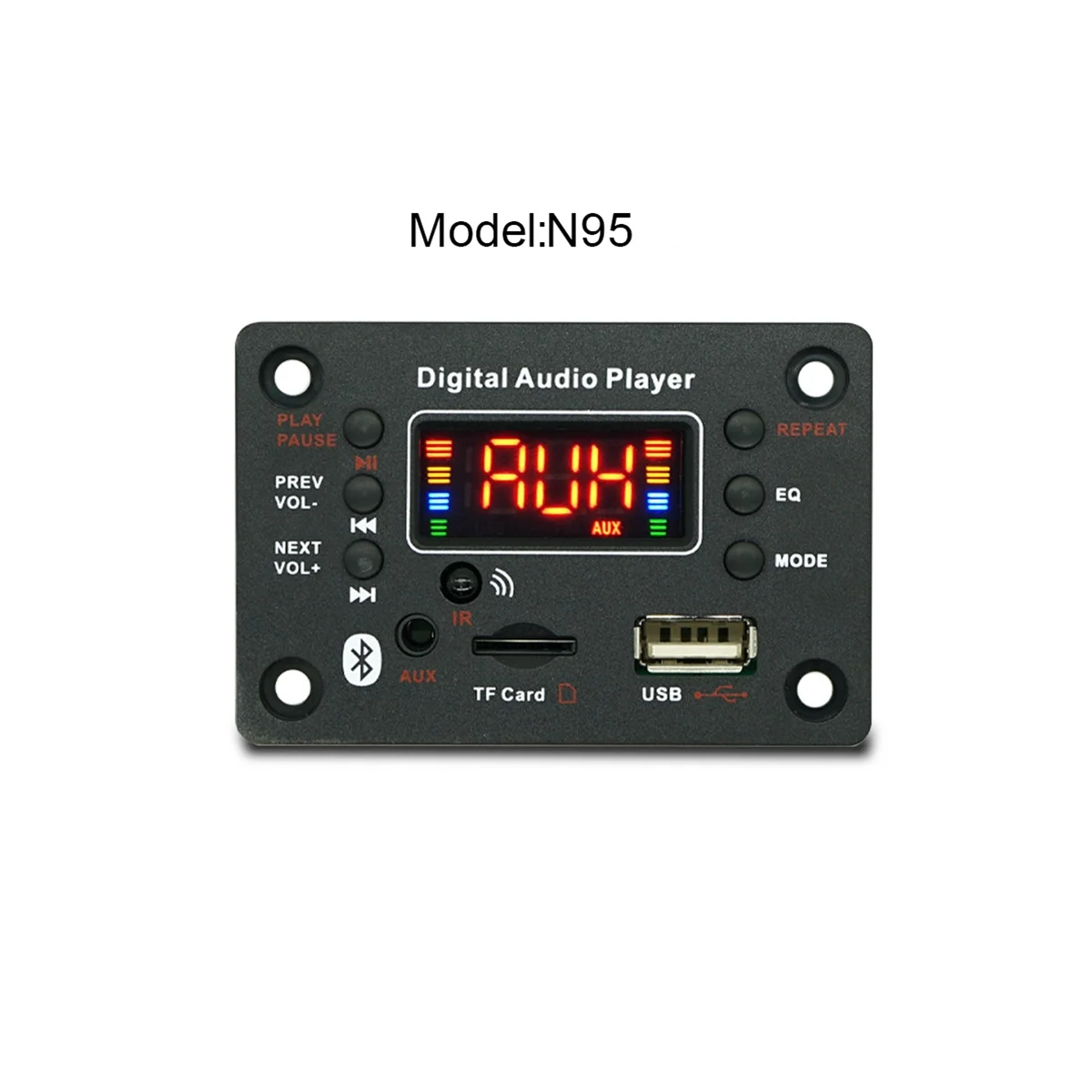 A57G-MP3 Player Module Bluetooth-Compatible JQ-N95 with Power Amplifier Decoder Board Amplifier Car FM Radio Module
