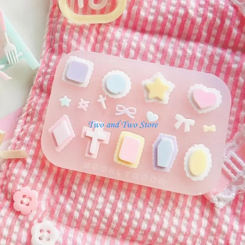 HX6F Sturdy Accessory Molds Suitable for Craft Epoxy Charm Flexible Mold for Projects