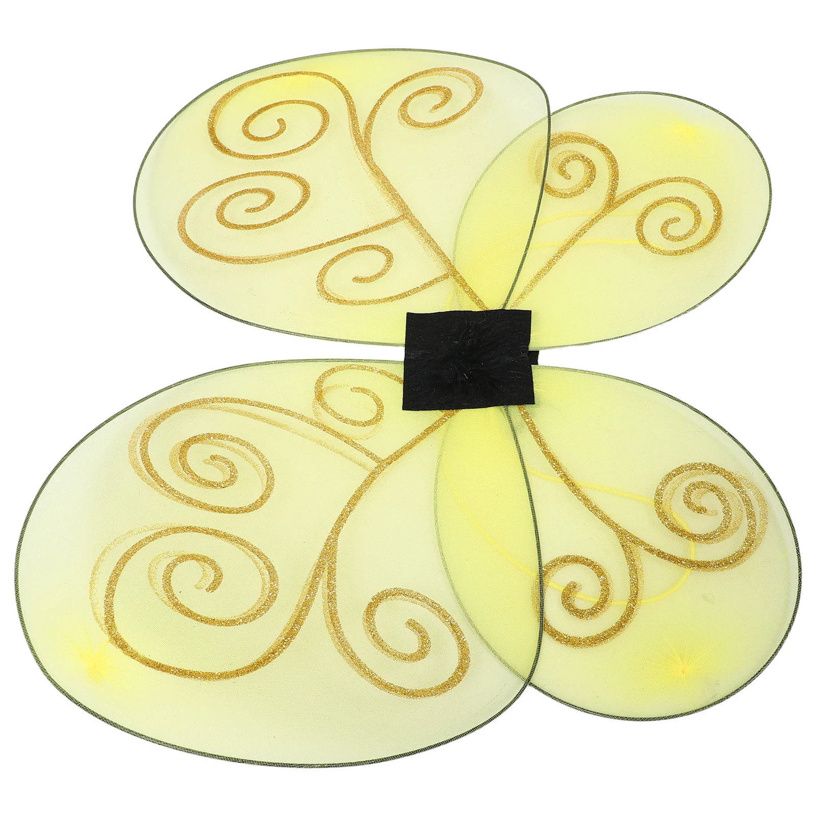 

Желтый костюм с крыльями пчелы, платье феи, вечерние крылья на Хэллоуин, аксессуары для костюма, реквизит для косплея, платье пчелы