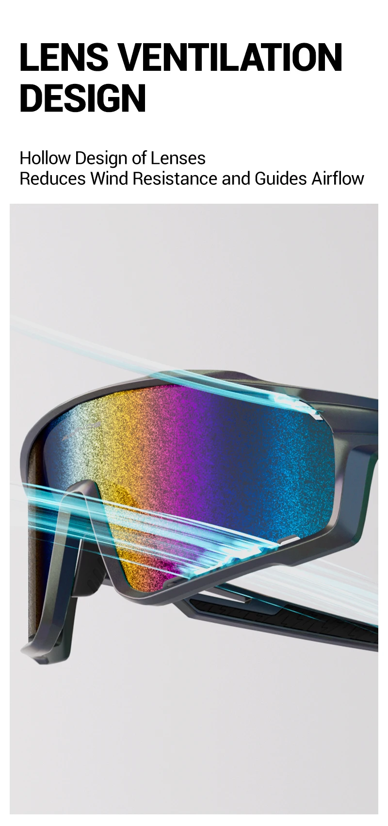 KAPVOE Nano Lens Fahrradbrille MTB Radfahren Sonnenbrille Rennrad Brille Cooles Muster Mode Outdoor Sport Sonnenbrille – Detail 10
