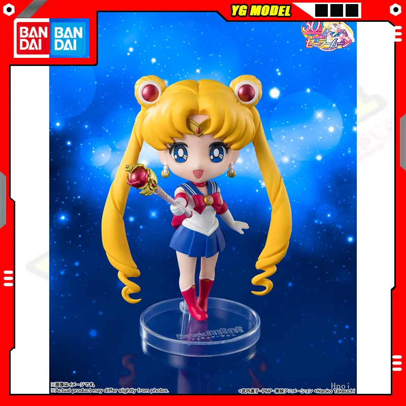 

Bandai Genuine Sailor Moon Tsukino Usagi Action Figures Model Figuarts Mini Series Doll Collectible Gift Toys Children Original