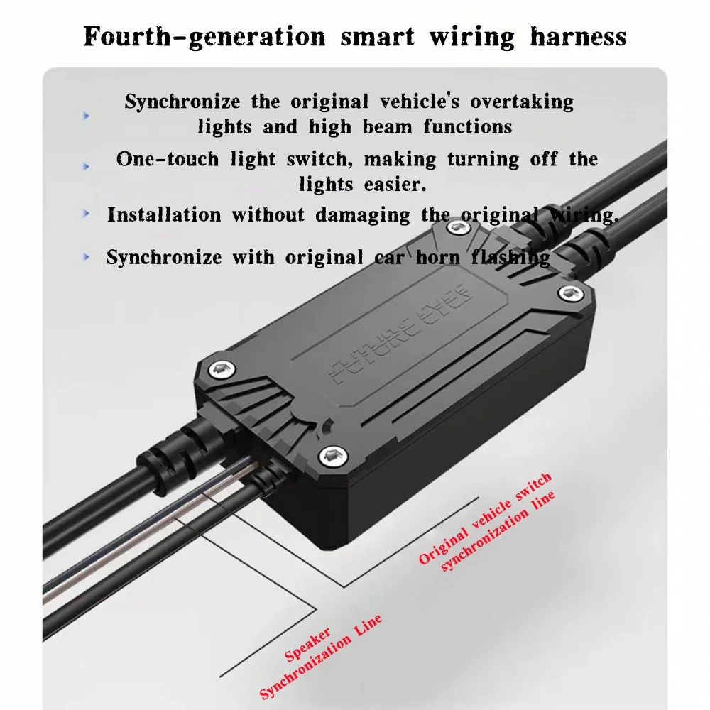 FUTURE EYES F150Pro motorcycle led spotlight electric car paving far and near beam headlight external strong light super bright