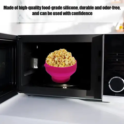 Silicone Popcorn Popper - Foldable Microwavable Popcorn Bowl, Microwave Popcorn Popper | Large Capacity Microwave Popcorn Maker