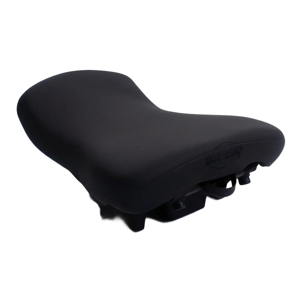 For Luimoto Compatible Extended Height Driver Seat Cushion for BMW S1000RR 2019-2024 Black PU Leather ABS Material