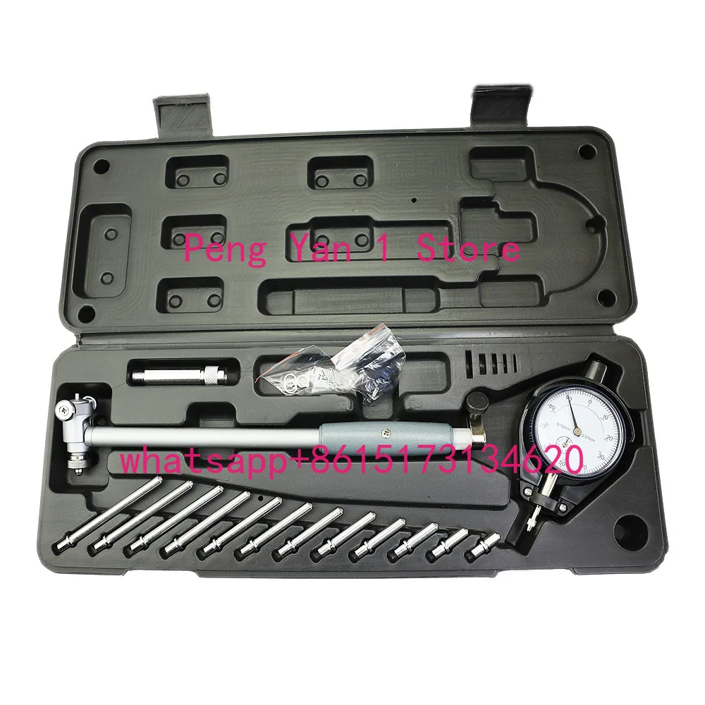 18-35-50-160MM bridge protection type inner diameter dial meter, measuring cylinder gauge, inner diameter indicator table