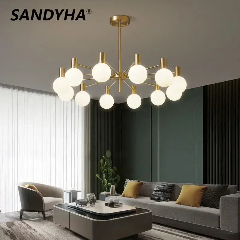 

SANDYHA Nordic Magic Bean LED Pendant Lights Simple Suitable for Bedroom Restaurant Living Room Indoor Decor Lighting Fixtures