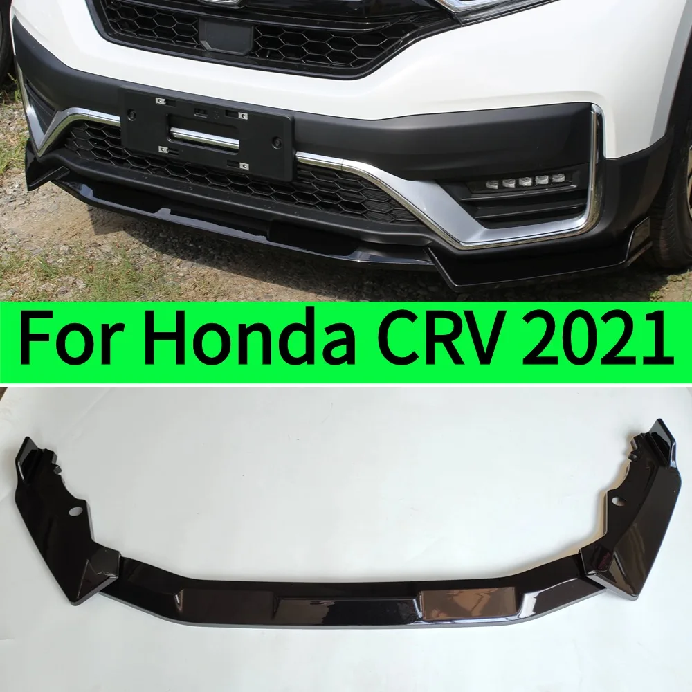 For  2021 Honda For CR-V CRV Front Splitter Bumper Lip Air Dam Deflector Tuning Accessories For