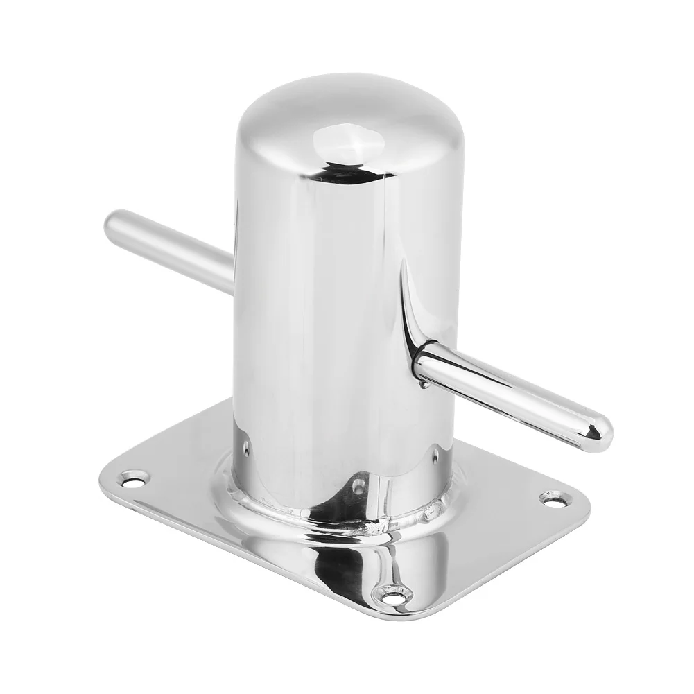 Bootspoller Edelstahl Boot Samson Post Cross Bollard Festmacher für Marine Yacht 120 mm * 90 mm