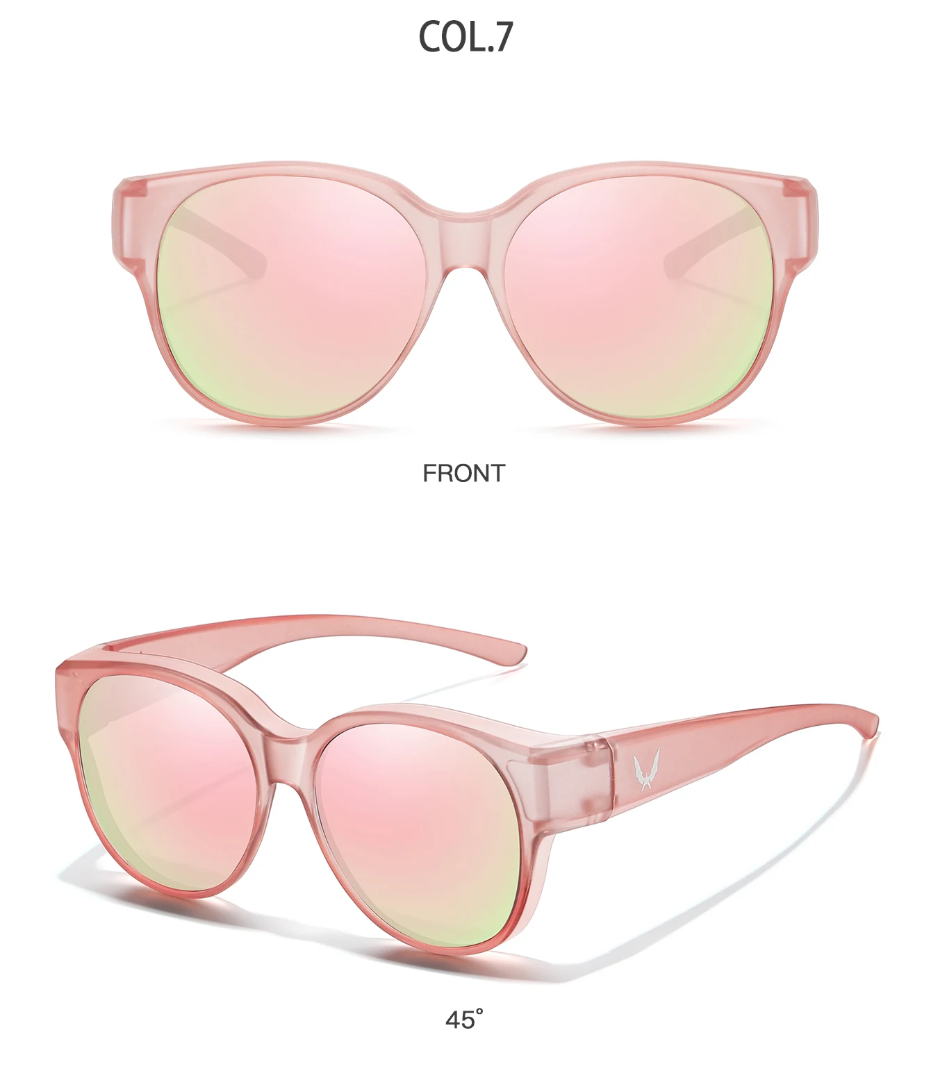 Überbrille mit Box-Cover für Myopie-Brillen, Unisex, runde Sonnenbrille mit UV-Schutz, für Outdoor-Sportarten, Angeln, Wandern, Radfahren – Detail 11