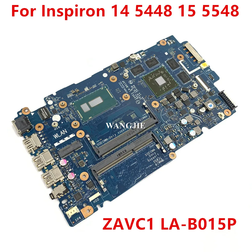 For DELL Inspiron 14 5448 15 5548 Laptop Motherboard ZAVC1 LA-B015P CN-0VW3X0 0VW3X0 Wth I7-5500U CPU R7 M270 4GB