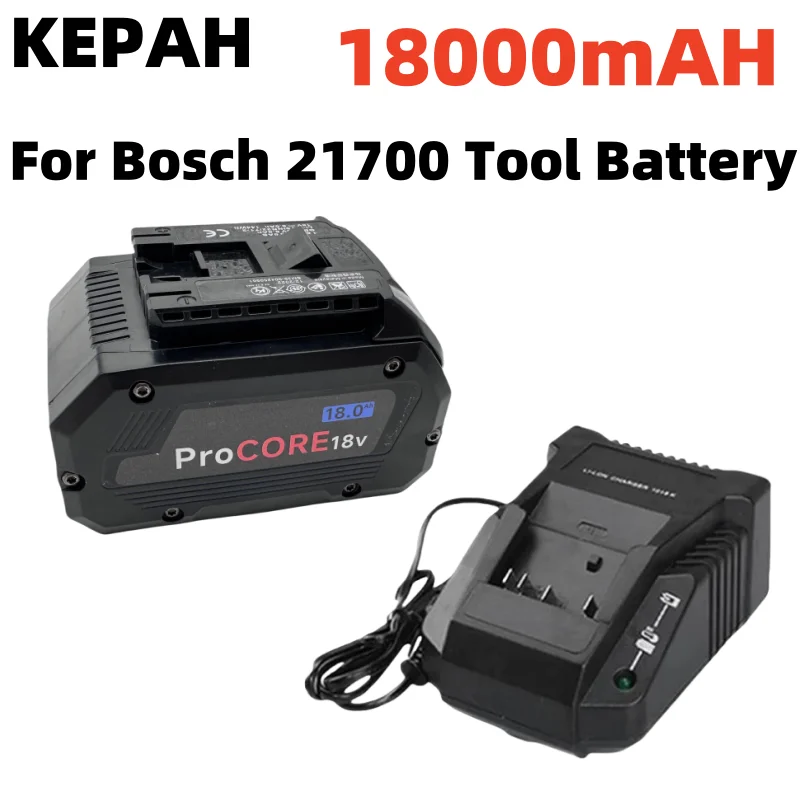 100% Original 18v 12-18Ah ProCORE replacement battery, for Bosch 21700 18V cordless tools BAT609 BAT618  high powe 5C power cell