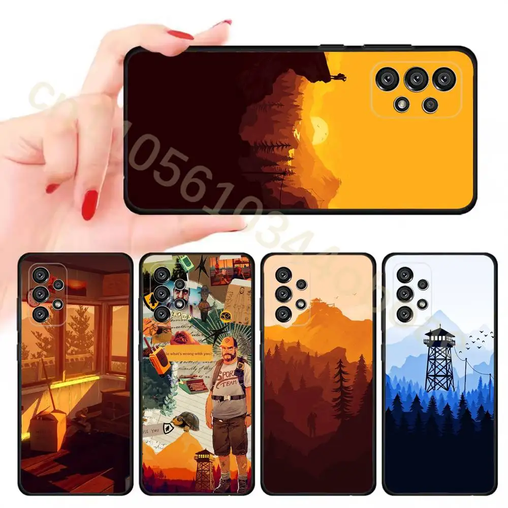 

Game F-Firewatch Phone Case For Samsung Galaxy A13,21s,22,31,32,52,53,71,80,A91 Soft Black Cover