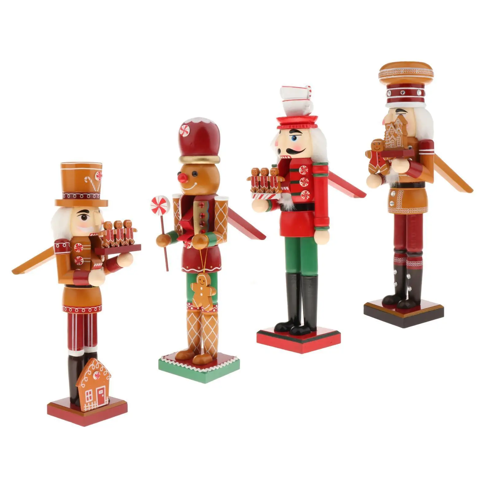 Natale schiaccianoci soldato Figurine di legno burattini bambole giocattolo natale