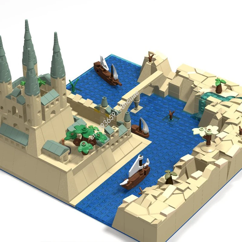 803pcs MOC The citadel Architecture Model Building blocks Birthday Modular toys Assemble Brick Christmas gifts