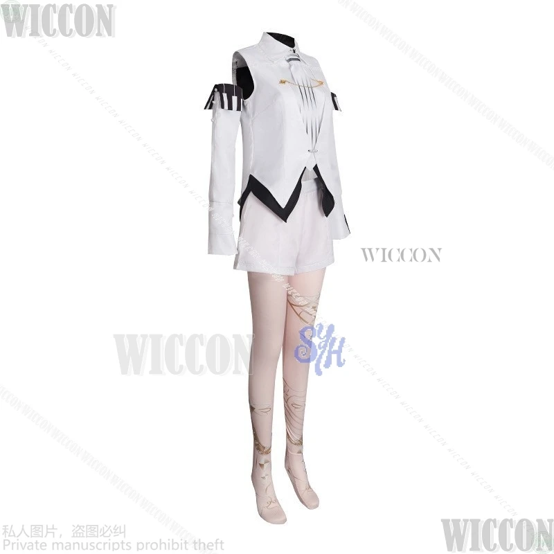 PJSK YOISAKI KANADE Wl2 Cosplay Game Project Sekai Anime White Mini Short Idol Stage Uniform Wigs Halloween Comic Con Roleplay