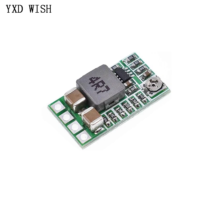 10pcs Mini DC-DC Buck Step Down Converter Board 12-24V To 5V 3A DC DC Voltage Regulator Adjustable Power Supply Module DIY Kits