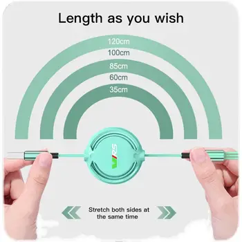 כבל נתונים נשלף 3 ב-1 לרכב USB Type C 100w טעינה מהירה עבור סקודה אוקטביה VRS Kamiq Kodiaq RS פנים הרכב 10 best sales פנים סקודה אוקטביה - №7