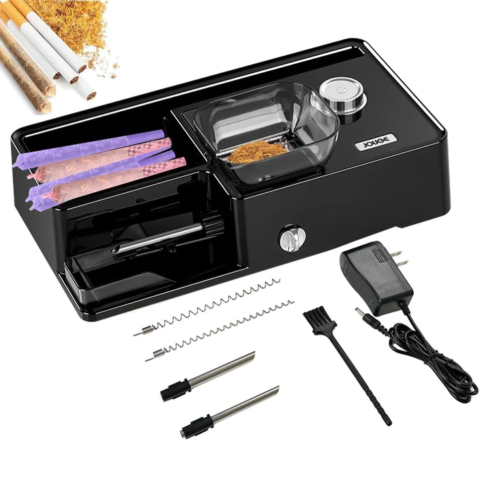 EU 5.5/6.5/8mm Electric Cigarette Rolling Machine 3A Power Grinder Cigarette Injector King Size Regular Slim 100S