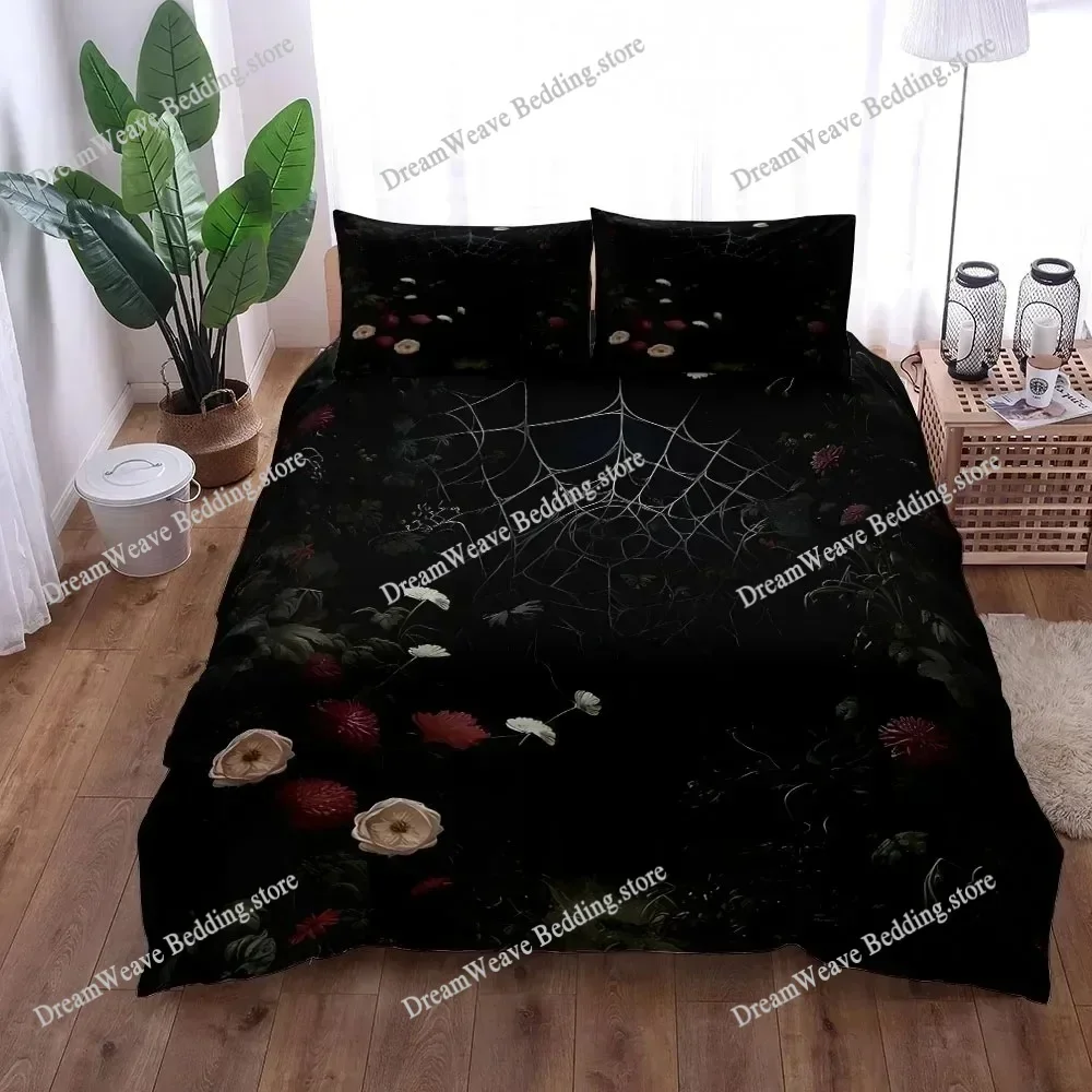 3D Print Brown Big Spider Duvet Cover Set King Queen Double Full Twin Single Size Pillow Case Bed Polyester Bedding Set963