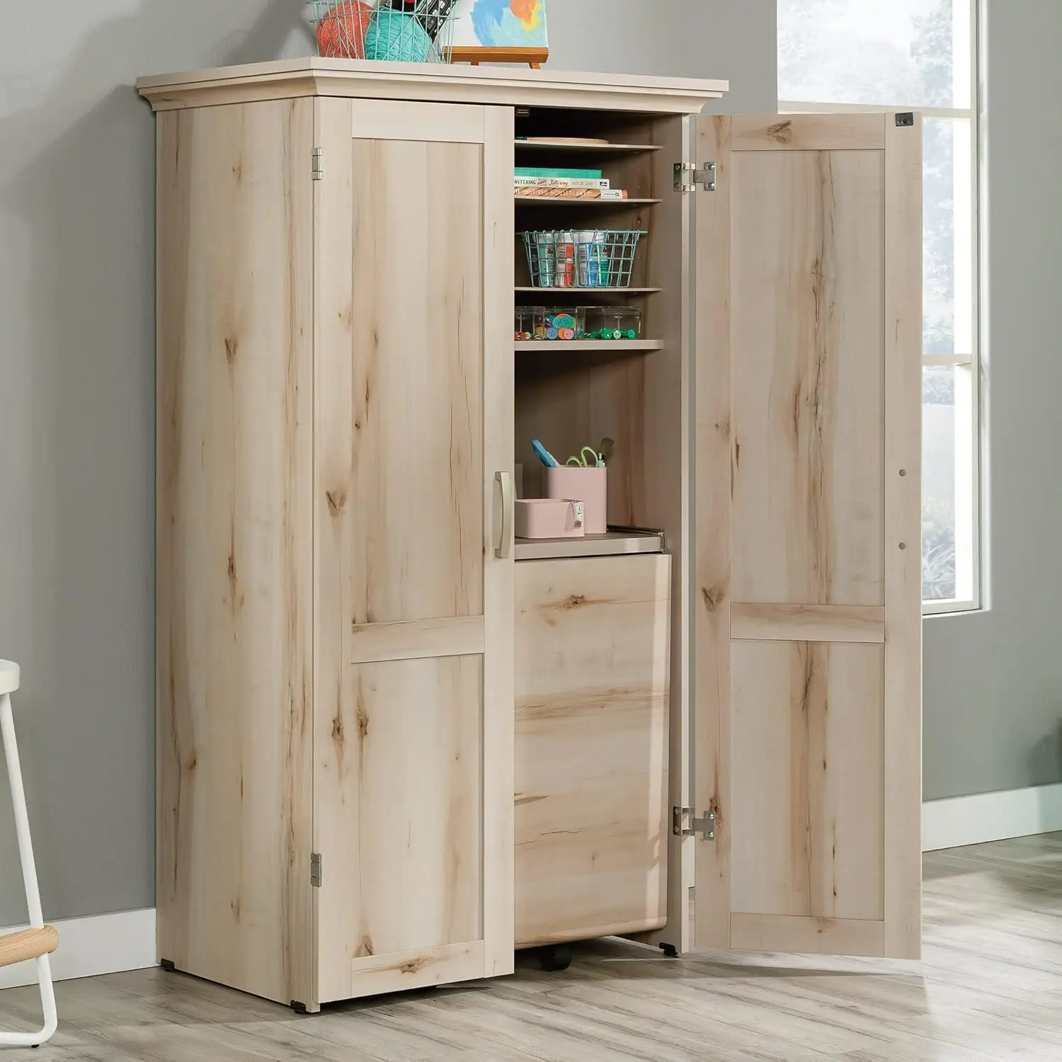 Miscellaneous Storage Craft & Sewing Armoire, L: 35.11