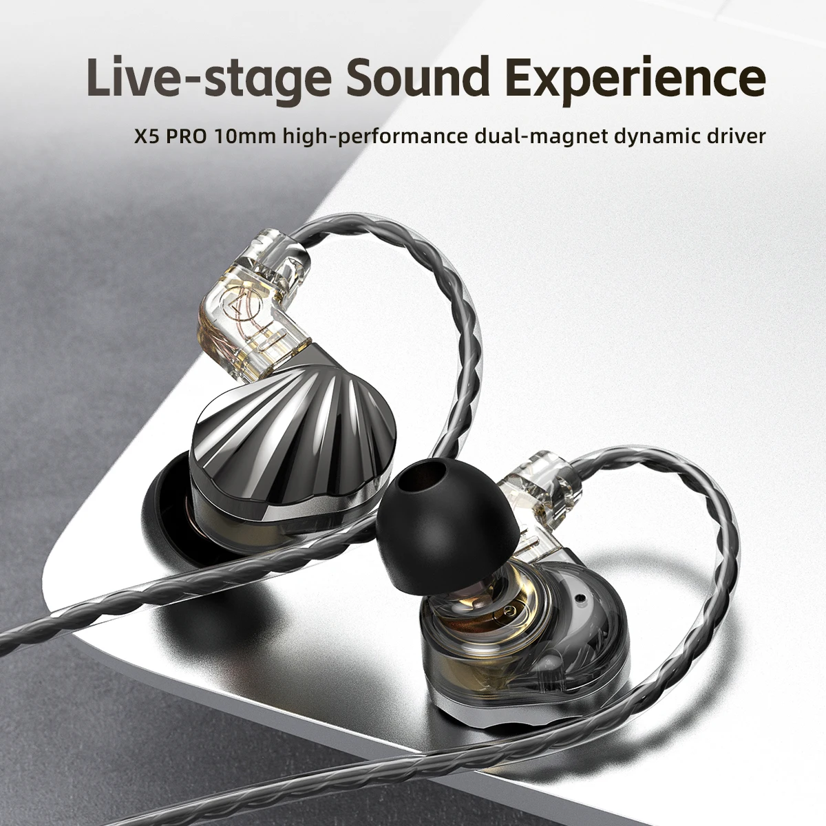 In Ear Earphone 6 Dynamic Driver Unit Headphone With Mic Stereo Sports HIFI Subwoofer Headset Monitor Earbuds Noise Headset