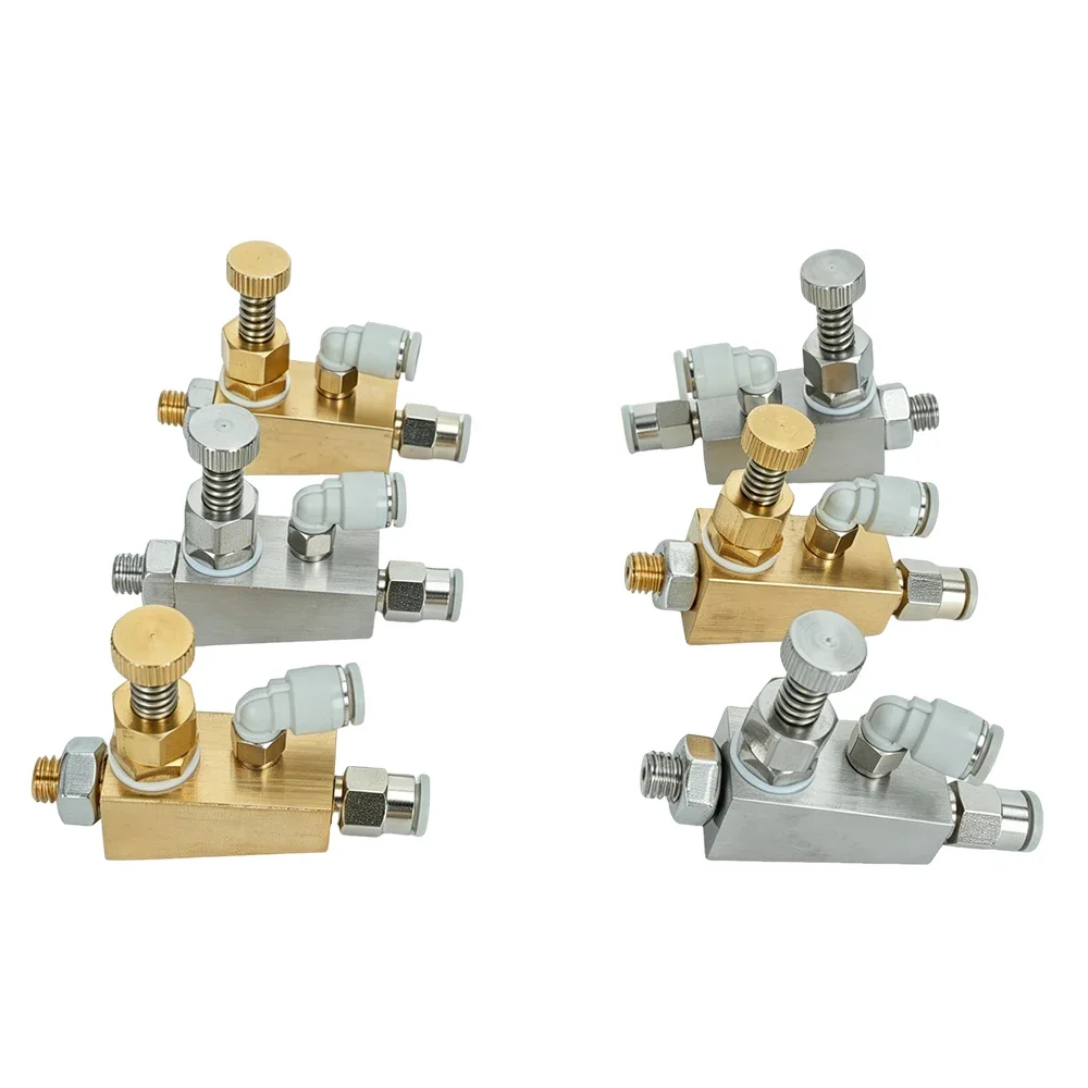1PCS Adjustable Stainless Steel Siphon Air Atomizing Nozzle Edge Banding Machine Nozzle Cleaning Device Accessories Flow Nozzle