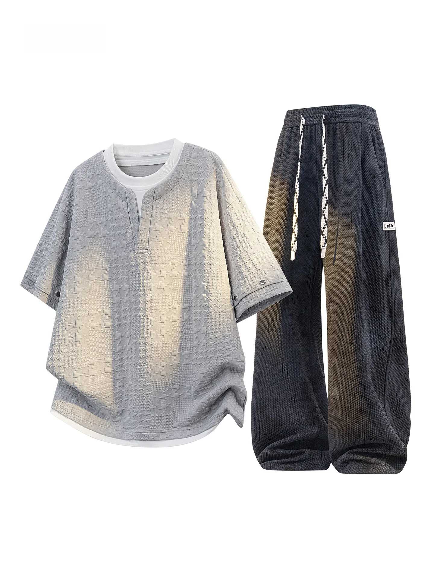 glm-american-style-casual-sports-t-shirt-set-men-summer-2026-popular-summer-clothes-whole-set-teenage-polyester-fiber