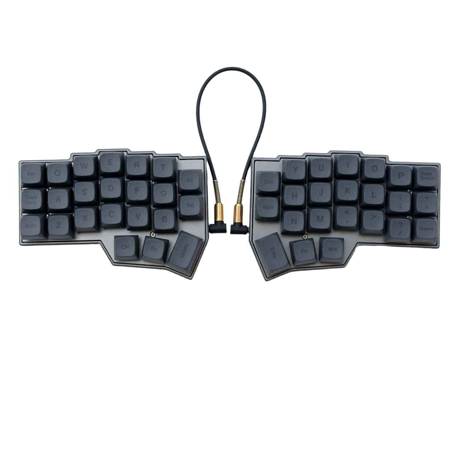 CNC Aluminum Corne Split Ergonomic Mechanical Keyboard VIAL Programmable Hot Swap RGB Backlit 3-Layer Silent Foam